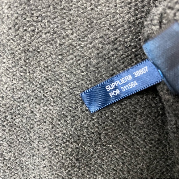 Vintage Polo by Ralph Lauren 100% Cotton Grey Quarter Zip Sweater Men’s Sz S-Med - Picture 8 of 10